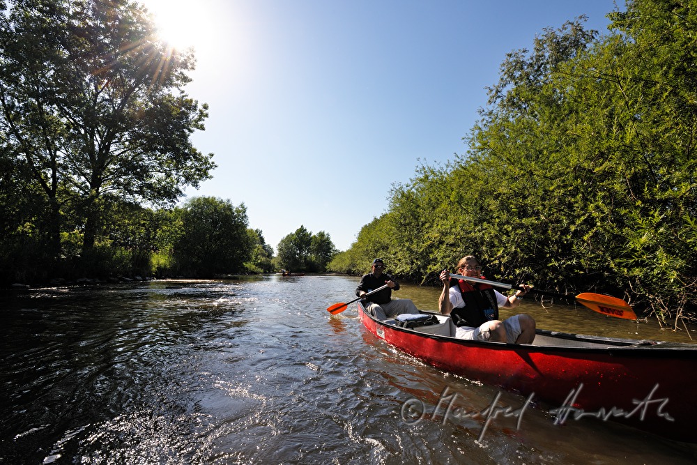 Kajaking on the river Leitha