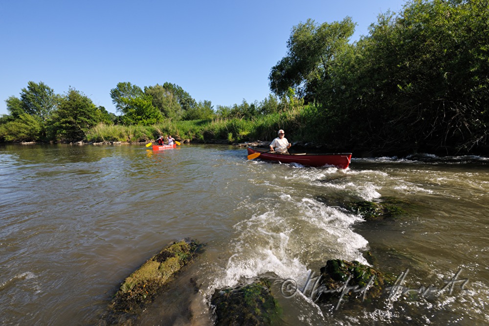 Kajaking on the river Leitha