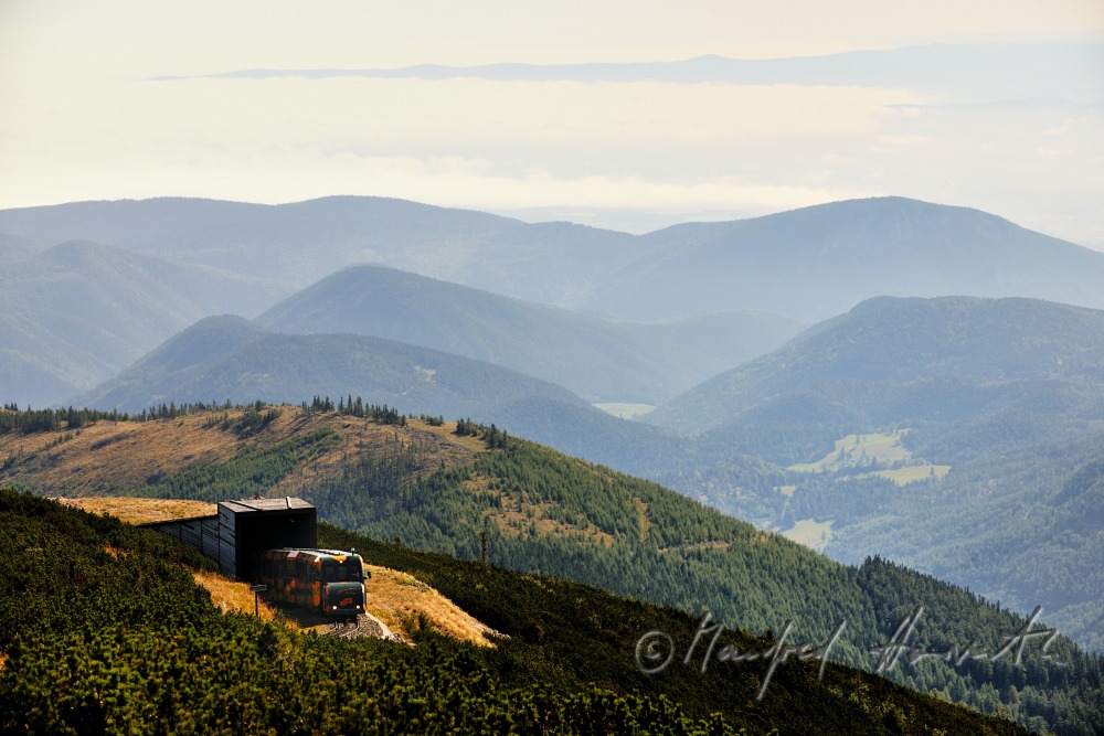 cog railway on the Schneeberg