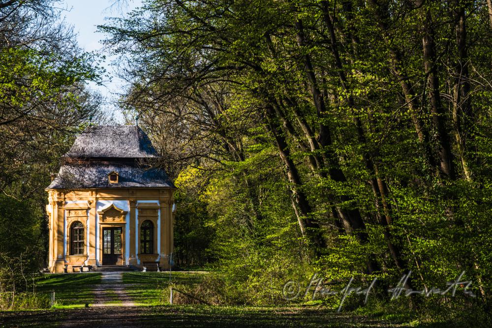 baroque pavillon in the landscape garden of Cstle Obersiebenbrunn